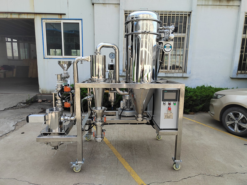 湖北某新材料公司：磷酸錳鐵鋰實驗室超微粉碎設(shè)備-MQW03陶瓷內(nèi)襯氣流粉碎機