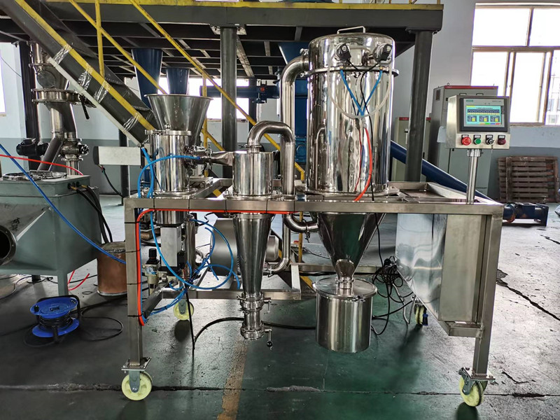 江西某鋰電材料公司：樹脂基硬炭負極材料實驗室粉碎設(shè)備-MQW03流化床氣流磨